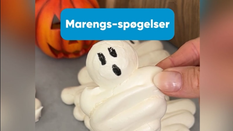 Lav lækre marengs spøgelser med Bilka