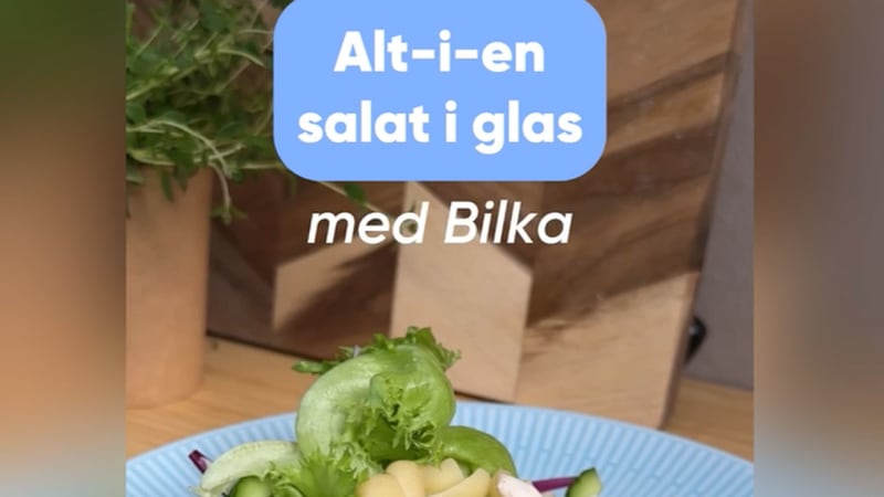 Lav en lækker alt-i-en salat i glas med Bilka