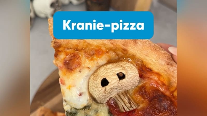 Lav uhyggelige kranie pizzaer med Bilka