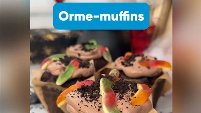Lav (u)-lækre orme muffins med Bilka