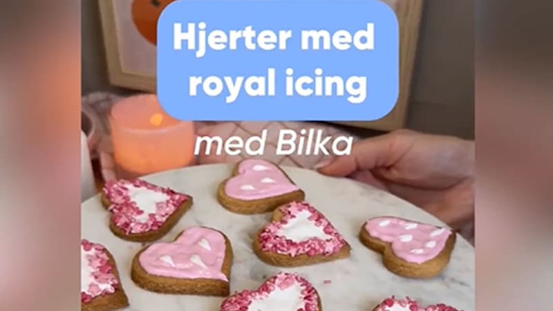 Lav de fineste hjerter med royal icing med Bilka