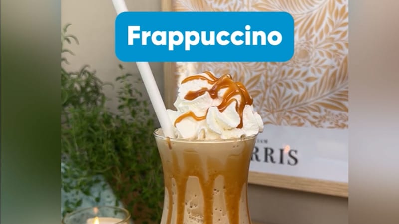 Opskrift på kold frappuccino med karamel