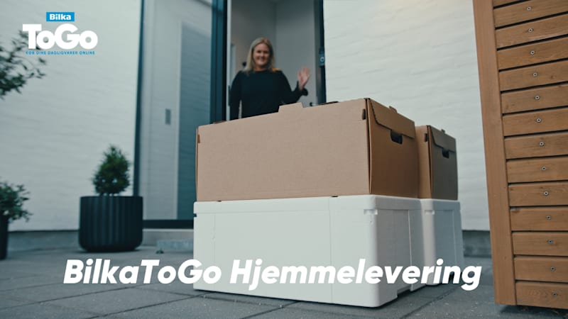 BilkaToGo hjemmelevering. Dagligvarer leveres til døren af BilkaToGo.