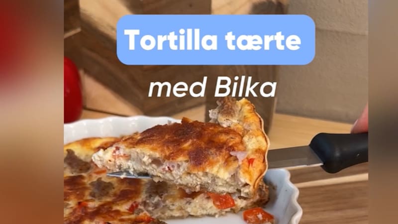 Lav en lækker tortillatærte med grisekød med Bilka