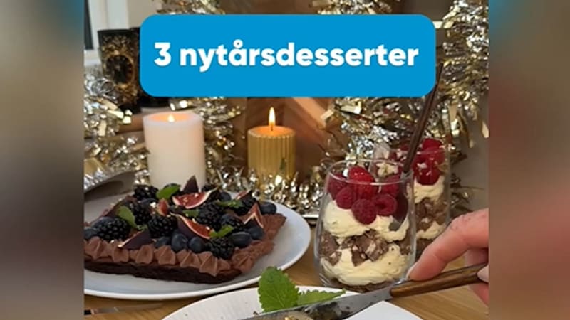 Få inspiration til tre nemme nytårsdesserter med Salling Princip hos Bilka