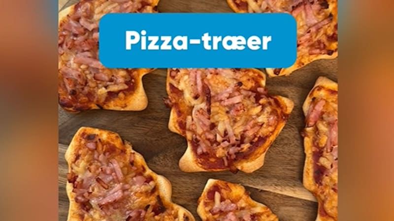 Lav lækre små pizzaer formet som juletræer med Bilka