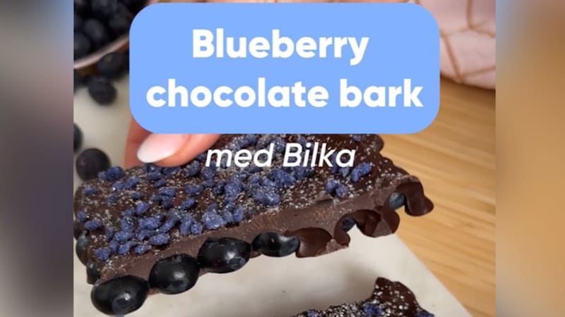 Lav lækker blueberry chocolate bark med Bilka